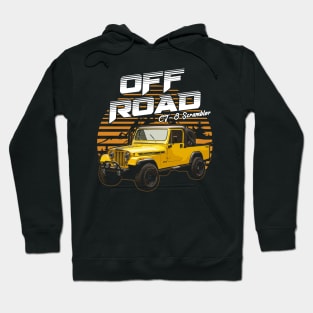 CJ-8 Scrambler jeep car offroad name Hoodie